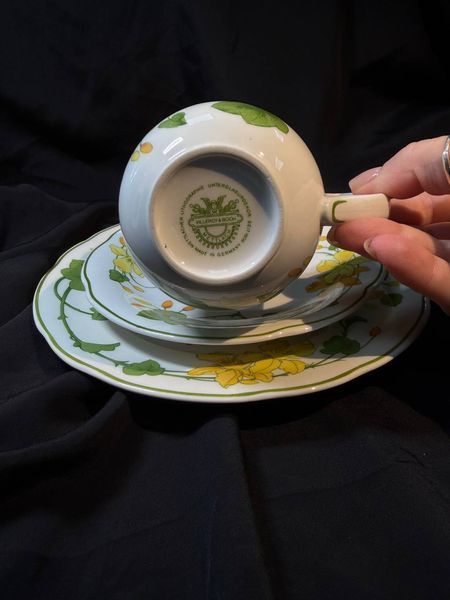 Вінтажна чайна трійка Villeroy & Boch Geranium, Німеччина 33 фото